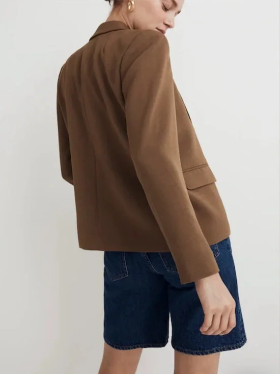 Madewell The Dorset Crop Blazer Size Small - Picture 2 of 6